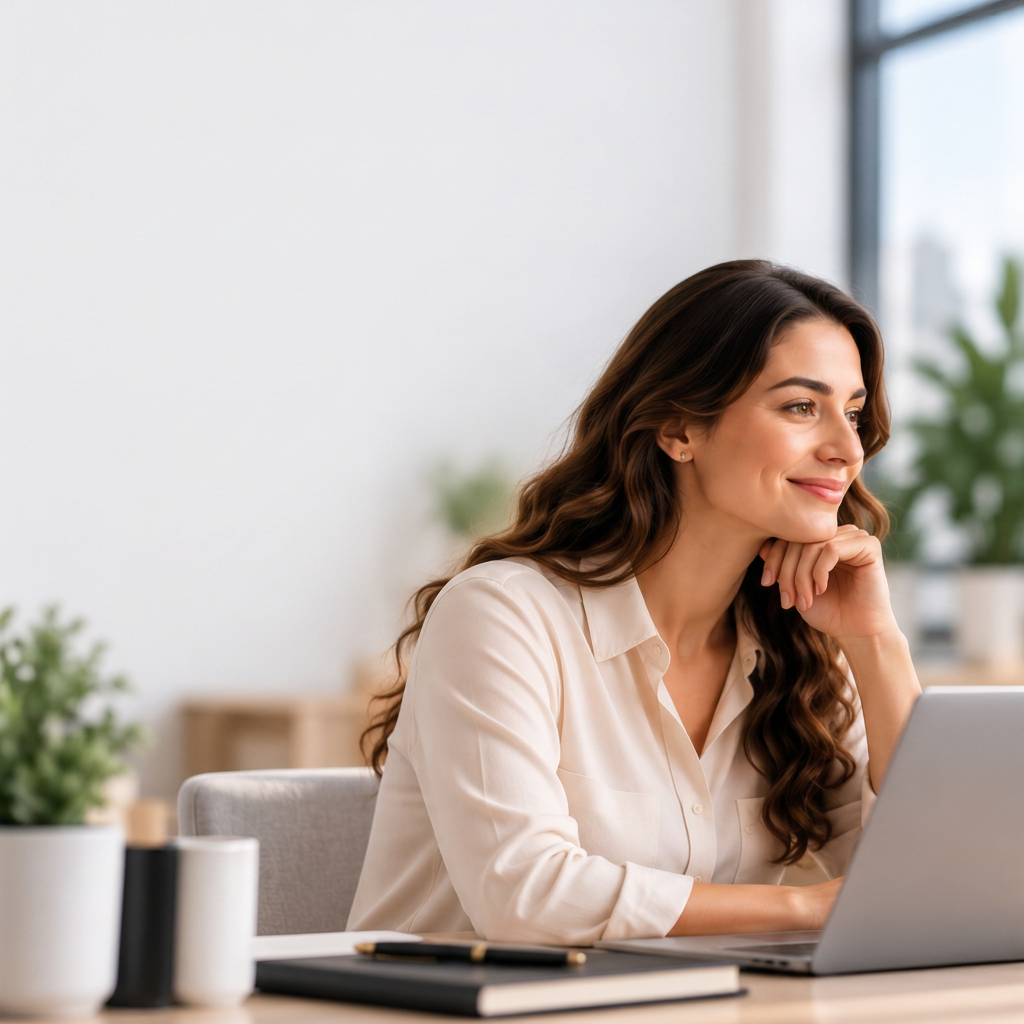 Empreendedora em seu escritório